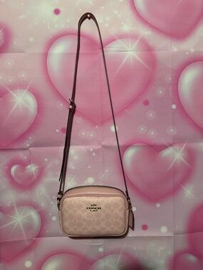 Coach Blush Pink Signature Crossbody Bag